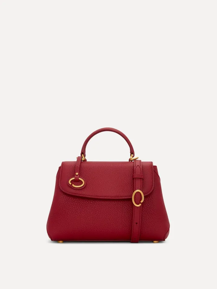 The Mini Poppy Scarlet Women Oscar De La Renta Signature Handbags