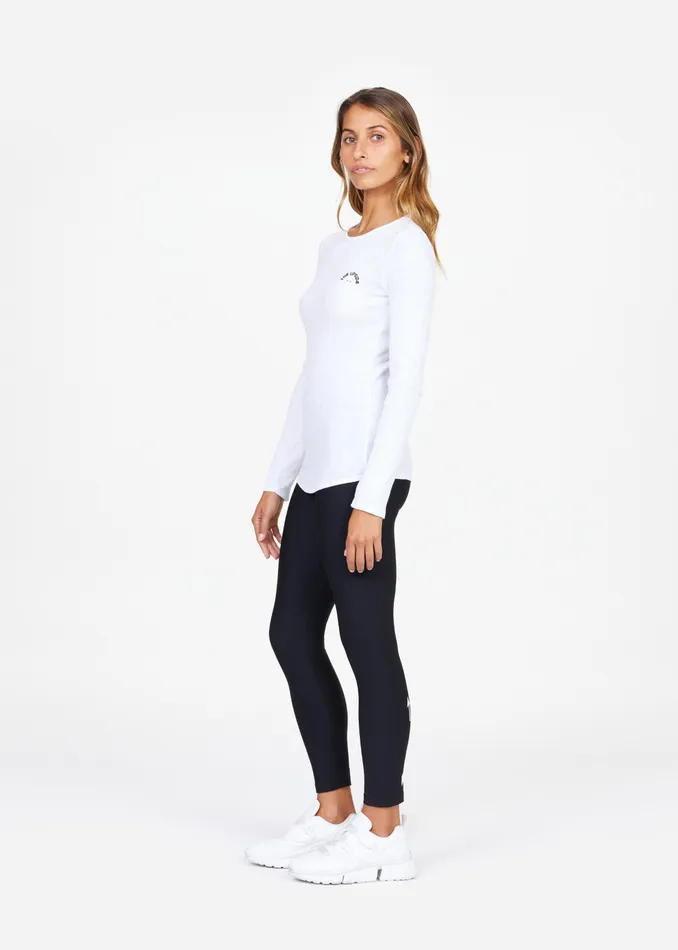 THE UPSIDE Shirts and Tanks Women RIB CHRISSY LONG SLEEVE TOP THE UPSIDE Shirts and Tanks Women RIB CHRISSY LONG SLEEVE TOP