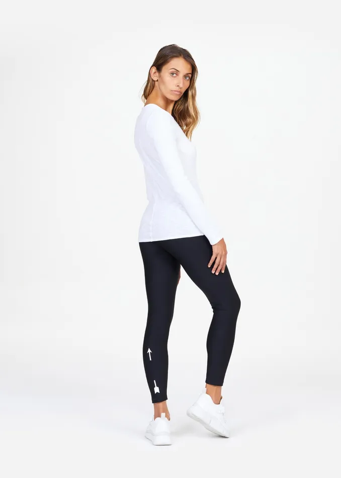 THE UPSIDE Shirts and Tanks Women RIB CHRISSY LONG SLEEVE TOP THE UPSIDE Shirts and Tanks Women RIB CHRISSY LONG SLEEVE TOP