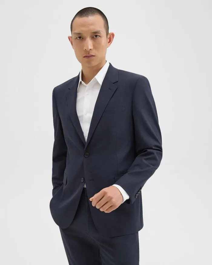 Theory Chambers Blazer In Stretch Wool Navy Men Blazers Jackets Theory Chambers Blazer In Stretch Wool Navy Men Blazers Jackets