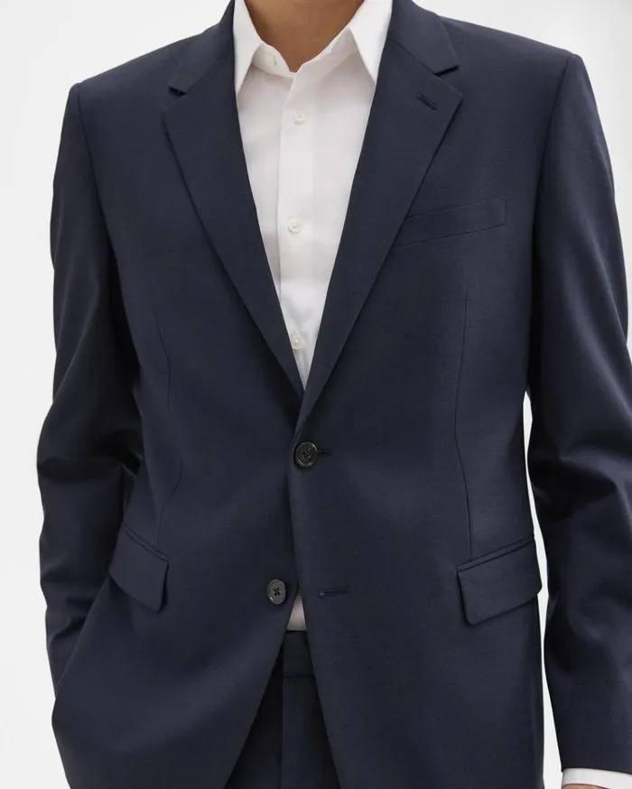 Theory Chambers Blazer In Stretch Wool Navy Men Blazers Jackets Theory Chambers Blazer In Stretch Wool Navy Men Blazers Jackets