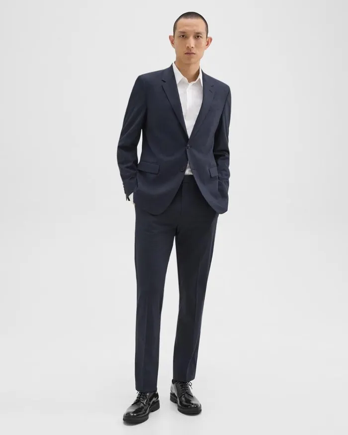 Theory Chambers Blazer In Stretch Wool Navy Men Blazers Jackets Theory Chambers Blazer In Stretch Wool Navy Men Blazers Jackets