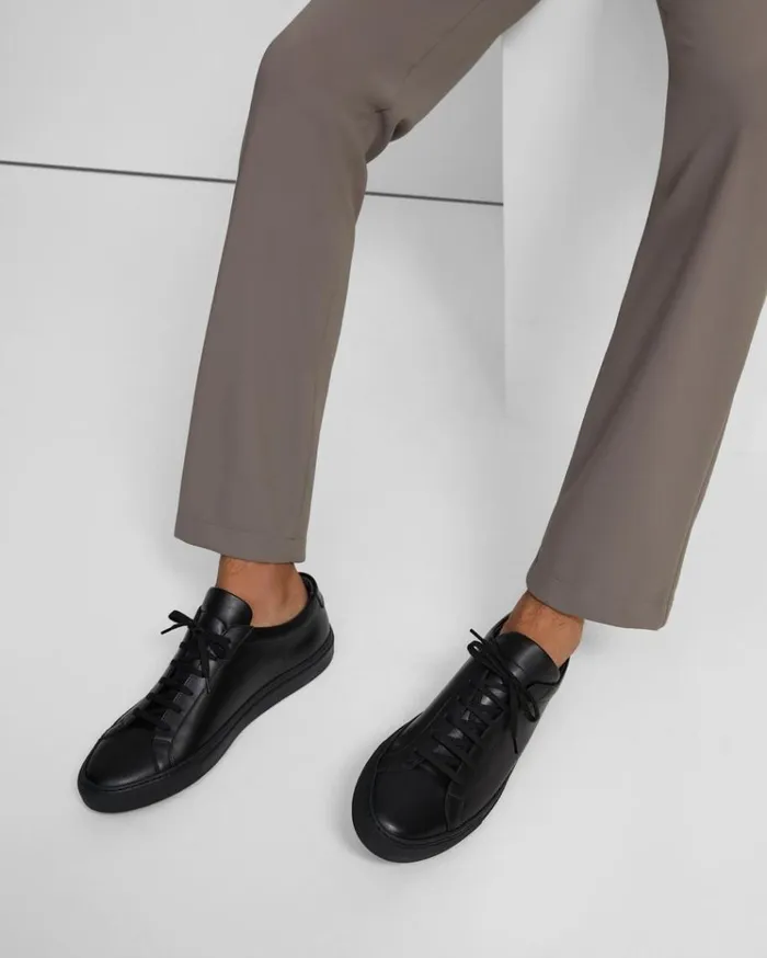 Theory Common Projects Men039s Original Achilles Sneakers Blackblack Sole Men Shoes
