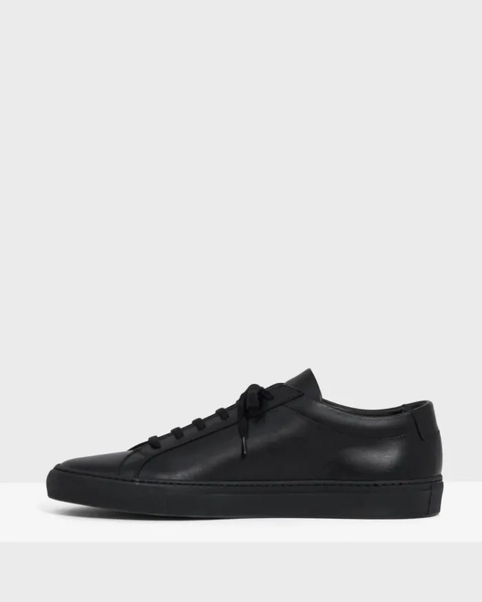 Theory Common Projects Men039s Original Achilles Sneakers Blackblack Sole Men Shoes