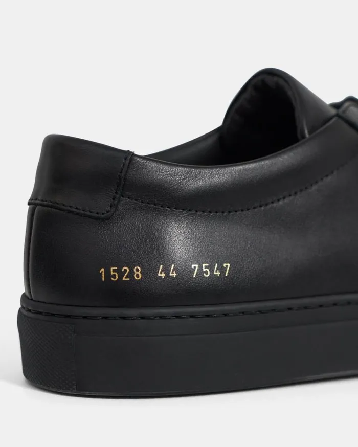 Theory Common Projects Men039s Original Achilles Sneakers Blackblack Sole Men Shoes