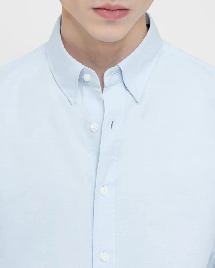 Theory Irving Shirt In Oxford Cotton Olympic Men Shirts Theory Irving Shirt In Oxford Cotton Olympic Men Shirts
