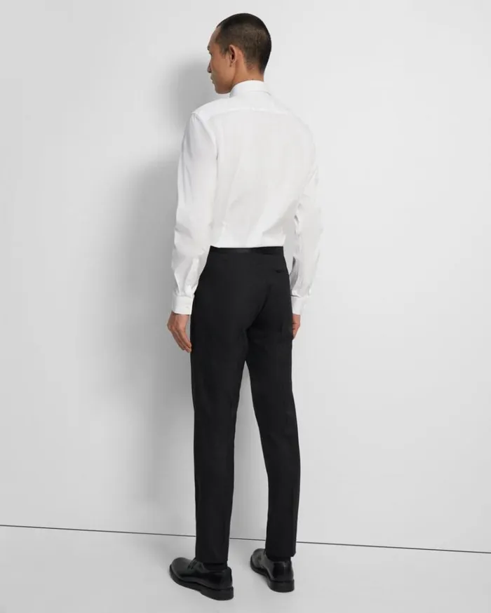 Theory Mayer Tuxedo Pant In Stretch Wool Black Men Suits
