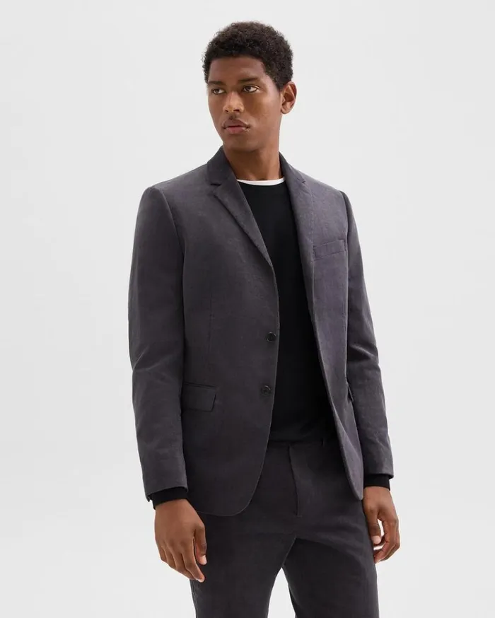 Theory Morton Blazer In Stretch Corduroy Dark Grey Men Blazers Jackets Theory Morton Blazer In Stretch Corduroy Dark Grey Men Blazers Jackets