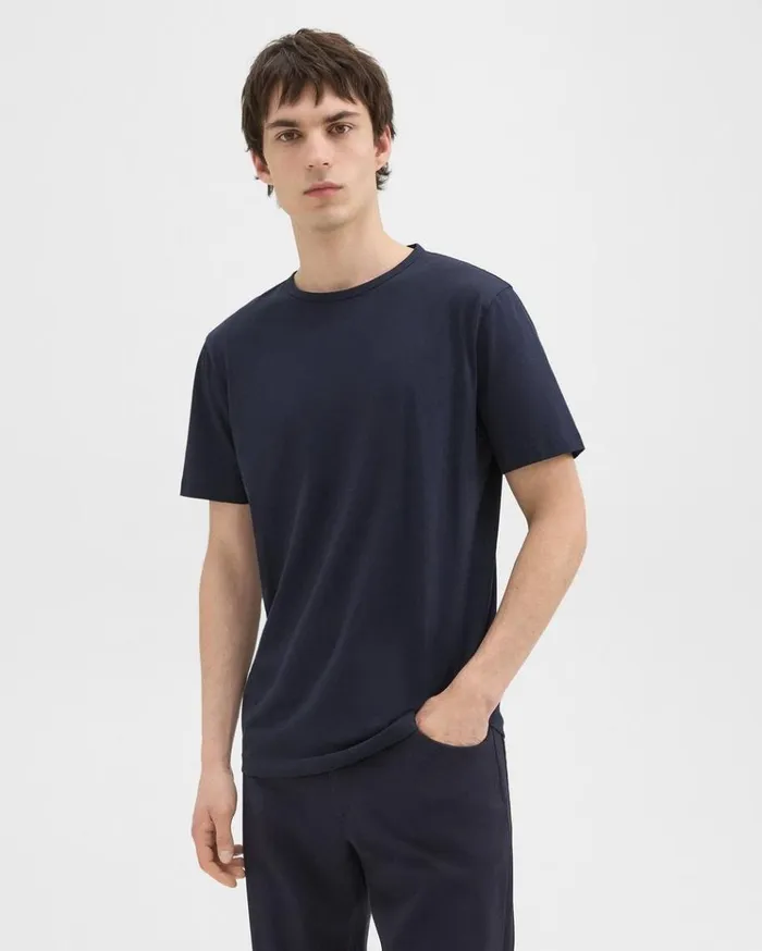 Theory Precise Tee In Pima Cotton Jersey Eclipse Men TShirts Polos