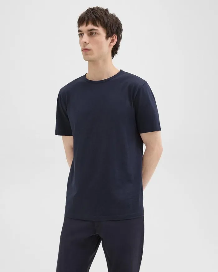 Theory Precise Tee In Pima Cotton Jersey Eclipse Men TShirts Polos Theory Precise Tee In Pima Cotton Jersey Eclipse Men TShirts Polos