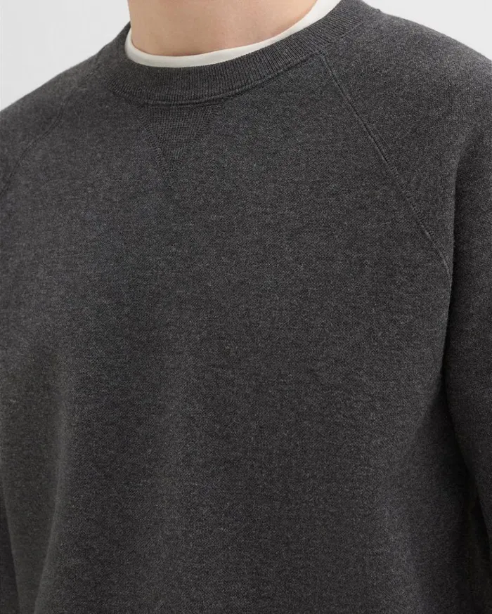 Theory Raglan Sleeve Sweatshirt In Light Bilen Pestle Melange Men Sweatshirts Hoodies
