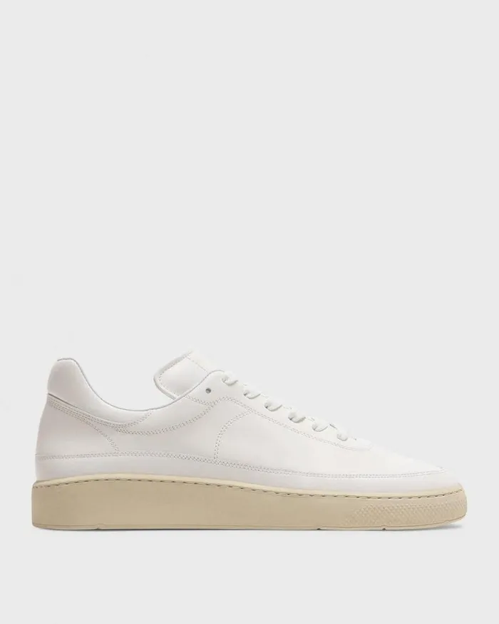 Theory Sneaker In Leather White Men Shoes