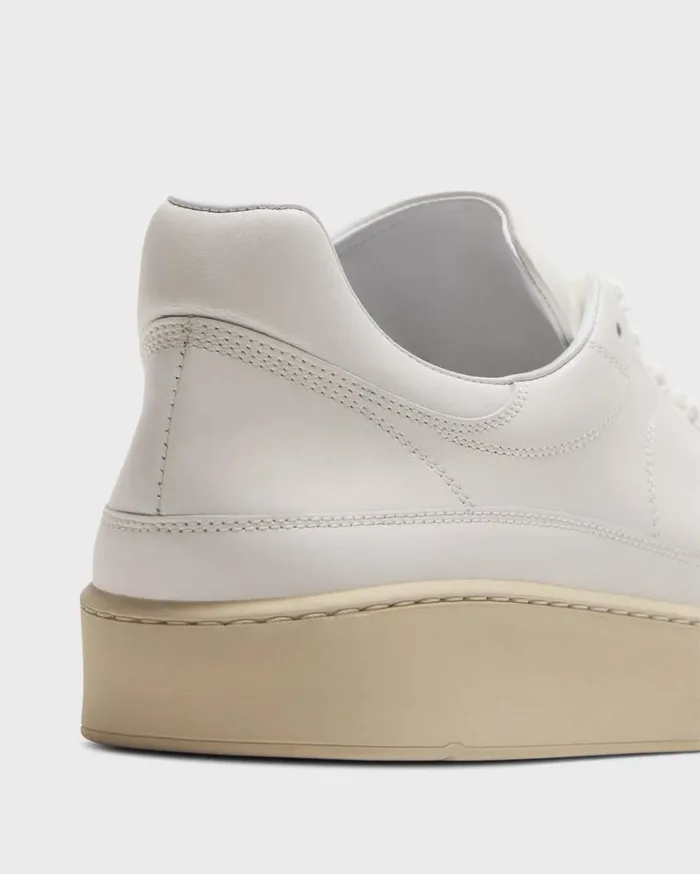 Theory Sneaker In Leather White Men Shoes