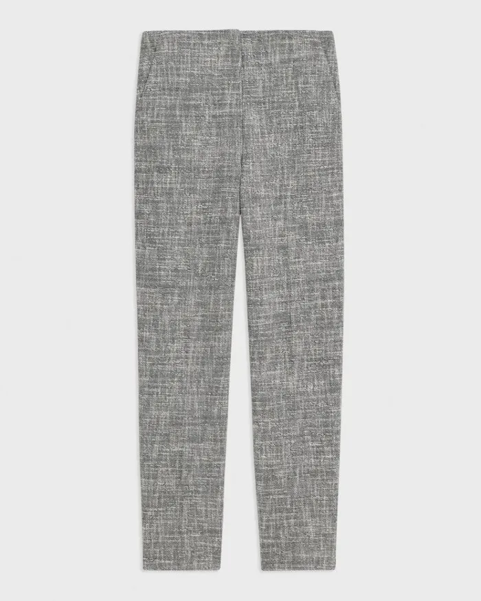 Theory Tapered Slim Pant In Canvas Tweed Black Multi Women Pants Theory Tapered Slim Pant In Canvas Tweed Black Multi Women Pants