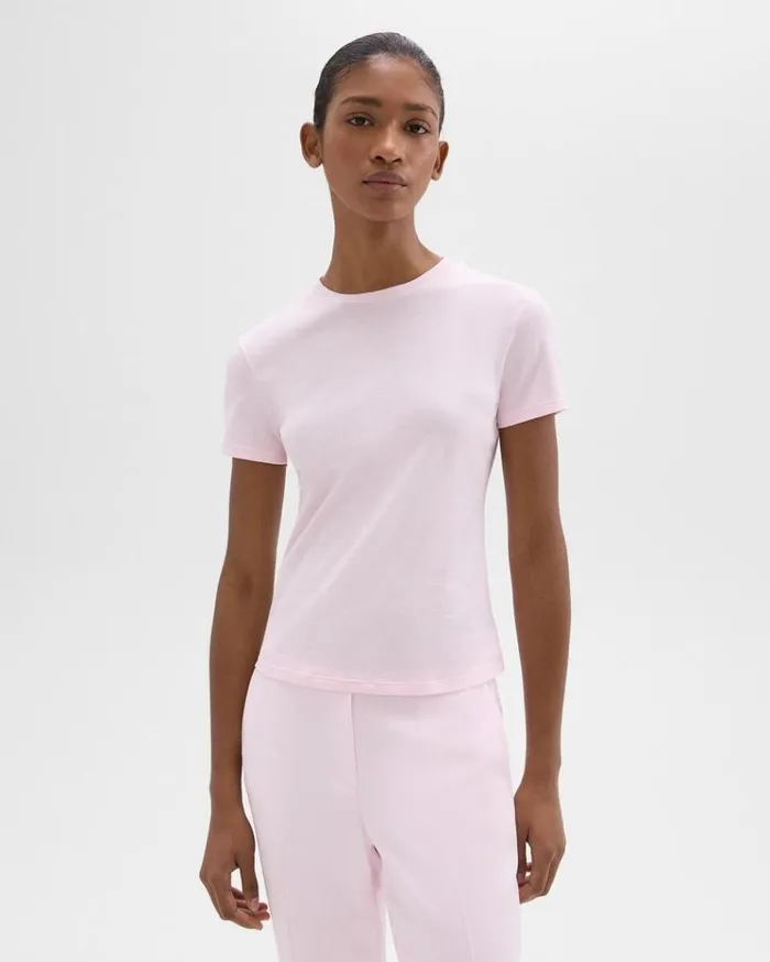 Theory Tiny Tee In Organic Cotton Bloom Women TShirts Tank Tops