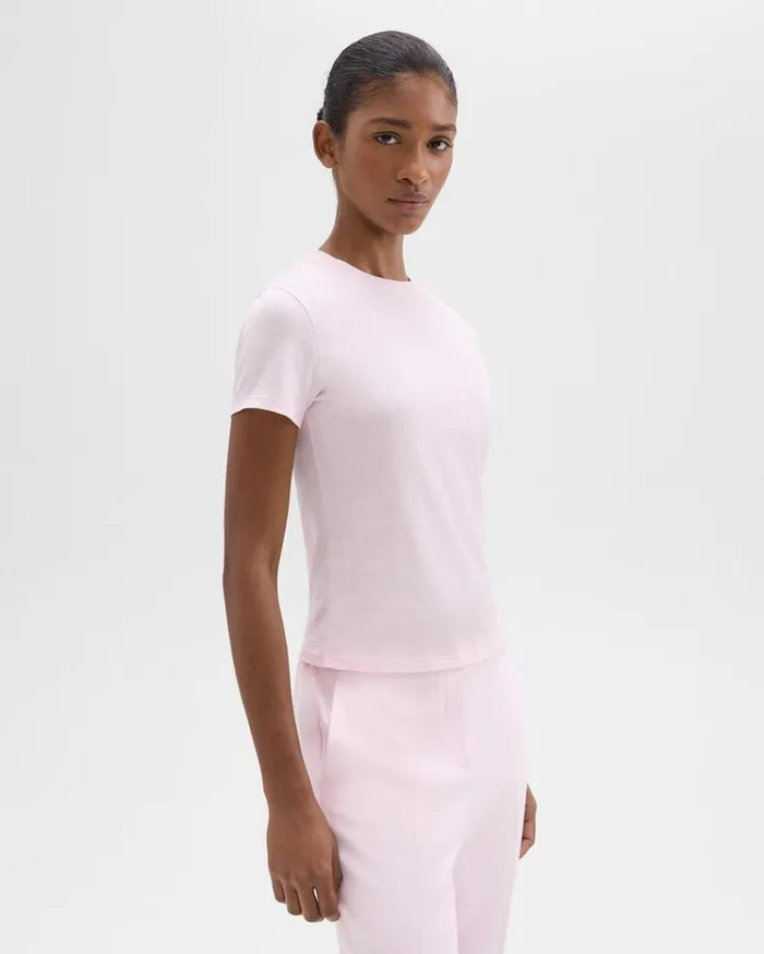 Theory Tiny Tee In Organic Cotton Bloom Women TShirts Tank Tops Theory Tiny Tee In Organic Cotton Bloom Women TShirts Tank Tops