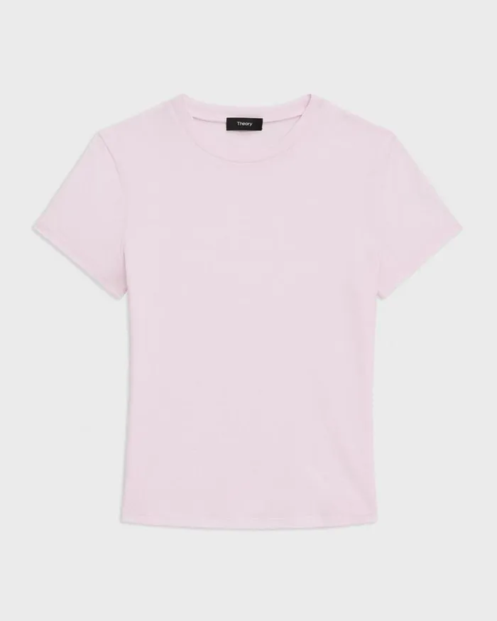 Theory Tiny Tee In Organic Cotton Bloom Women TShirts Tank Tops Theory Tiny Tee In Organic Cotton Bloom Women TShirts Tank Tops