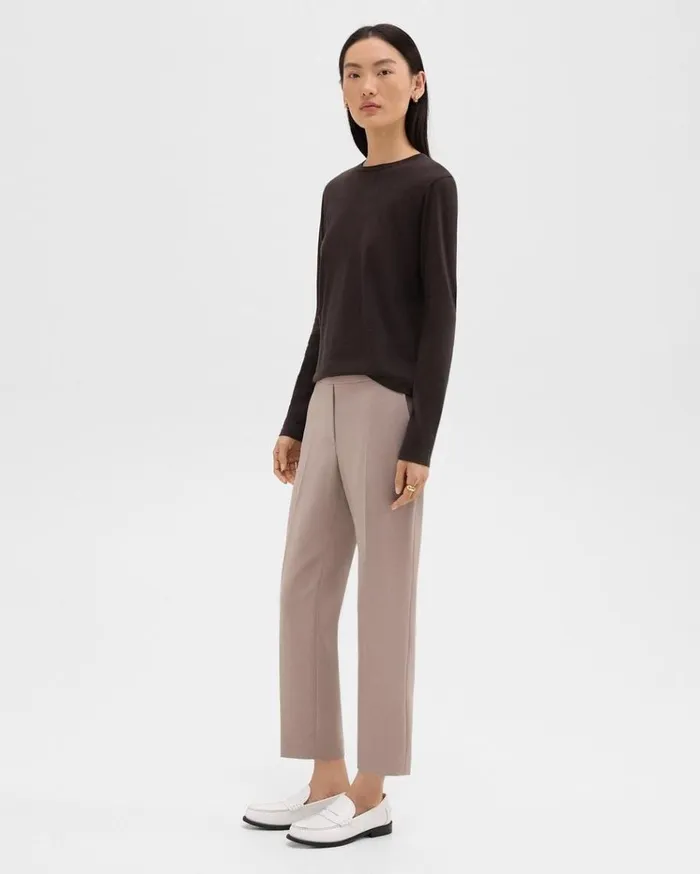 Theory Treeca PullOn Pant In Admiral Crepe Cinder Women Pants