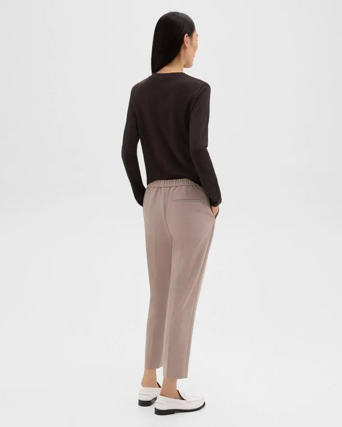 Theory Treeca PullOn Pant In Admiral Crepe Cinder Women Pants