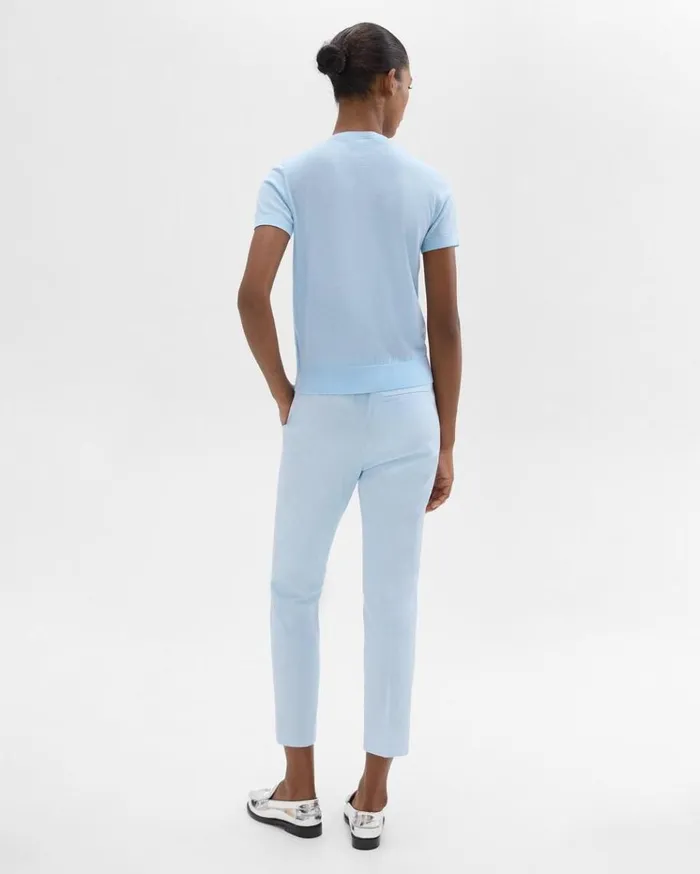 Theory Treeca PullOn Pant In Good Linen Skylight Women Pants