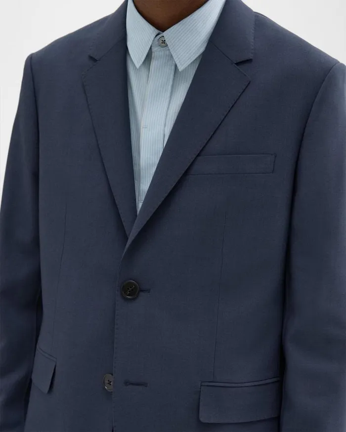 Theory Virgin Wool TwoButton Blazer Inkwell Men Blazers Jackets