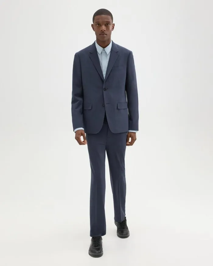 Theory Virgin Wool TwoButton Blazer Inkwell Men Blazers Jackets
