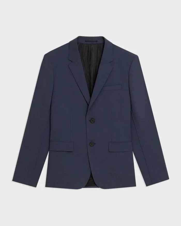 Theory Virgin Wool TwoButton Blazer Inkwell Men Blazers Jackets
