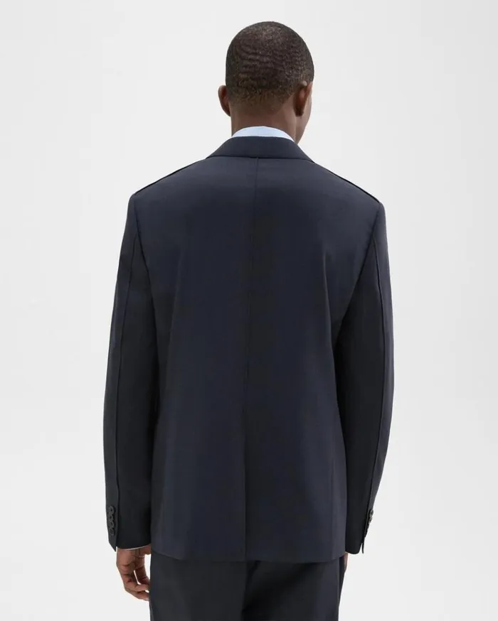 Theory Virgin Wool TwoButton Blazer Midnight Men Blazers Jackets