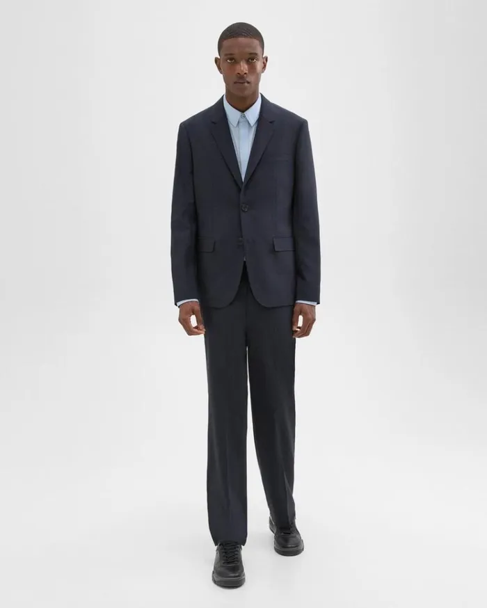 Theory Virgin Wool TwoButton Blazer Midnight Men Blazers Jackets