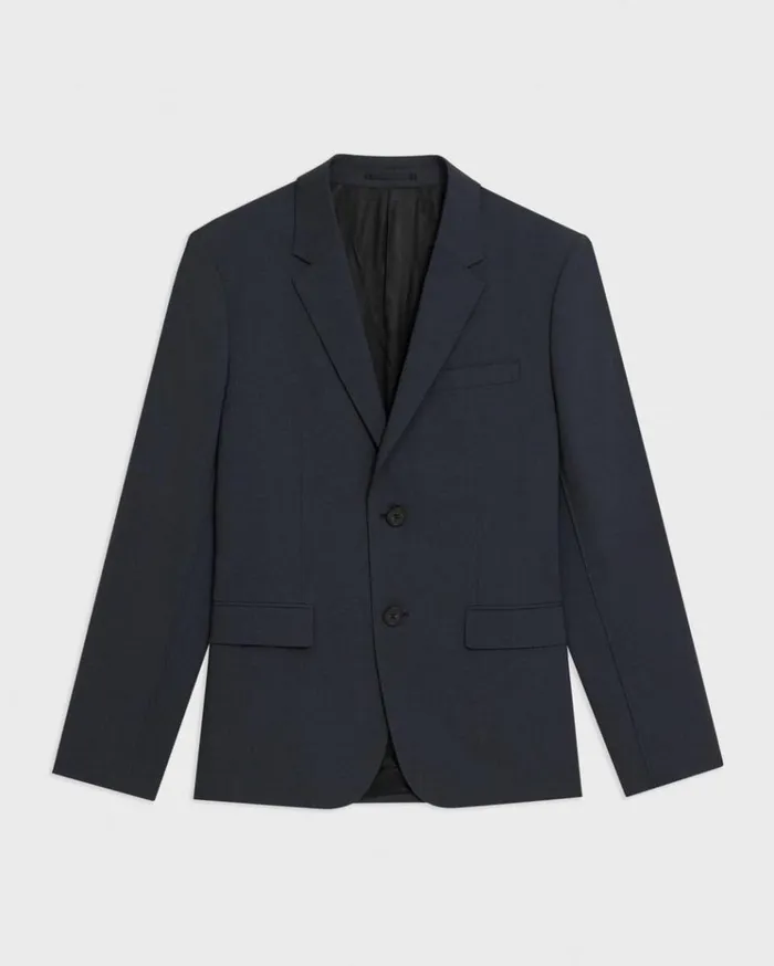 Theory Virgin Wool TwoButton Blazer Midnight Men Blazers Jackets