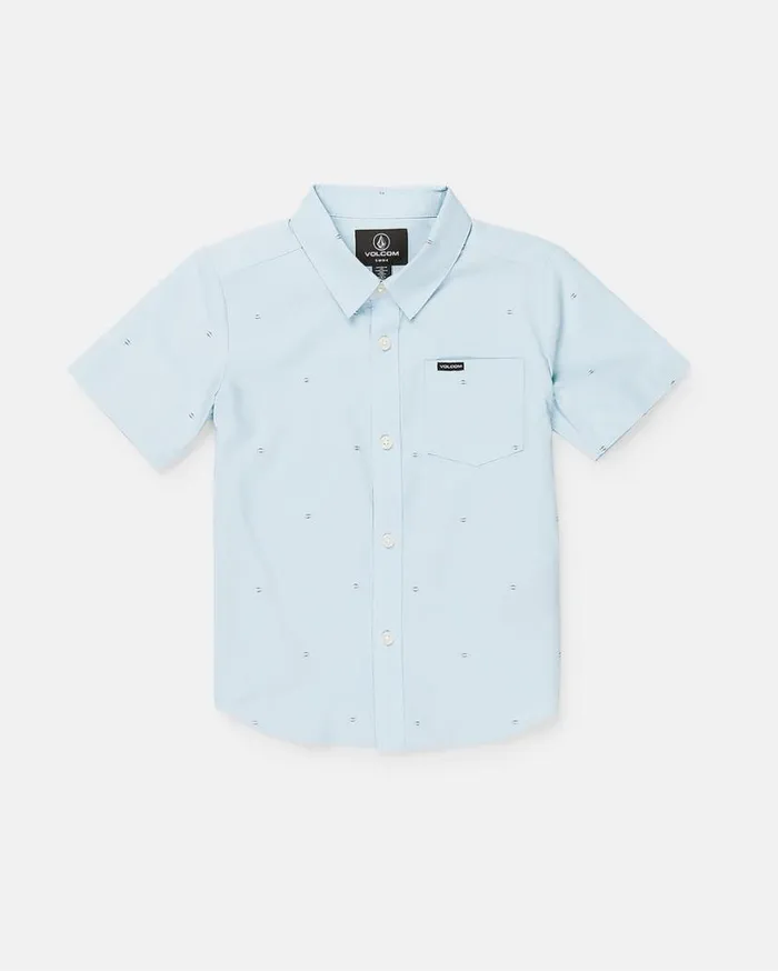Toddler Boys Bankstone Short Sleeve Shirt 8211 Light Blue Kids Volcom Shirts and Flannels Toddler Boys Bankstone Short Sleeve Shirt 8211 Light Blue Kids Volcom Shirts and Flannels