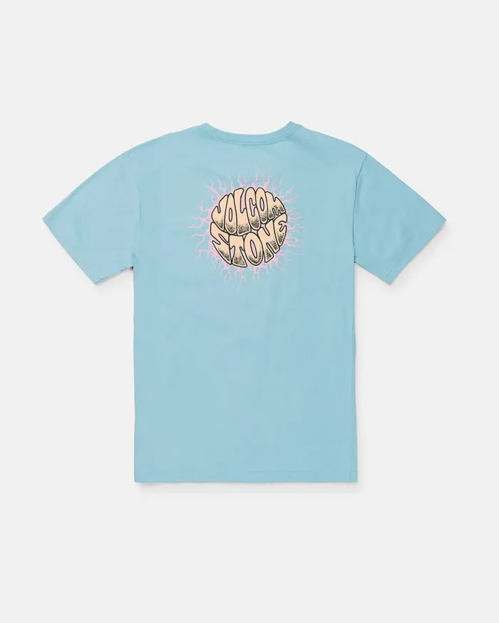 Toddler Boys Udder Space Short Sleeve Tee 8211 Sea Blue Kids Volcom TShirts and Tanks