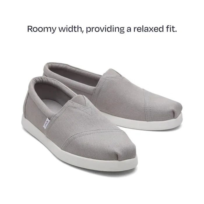 Toms Alpargatas Alp FWD Grey Recycled Cotton Canvas 8211 Men