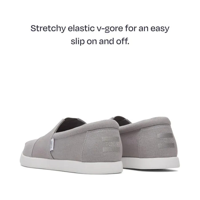 Toms Alpargatas Alp FWD Grey Recycled Cotton Canvas 8211 Men