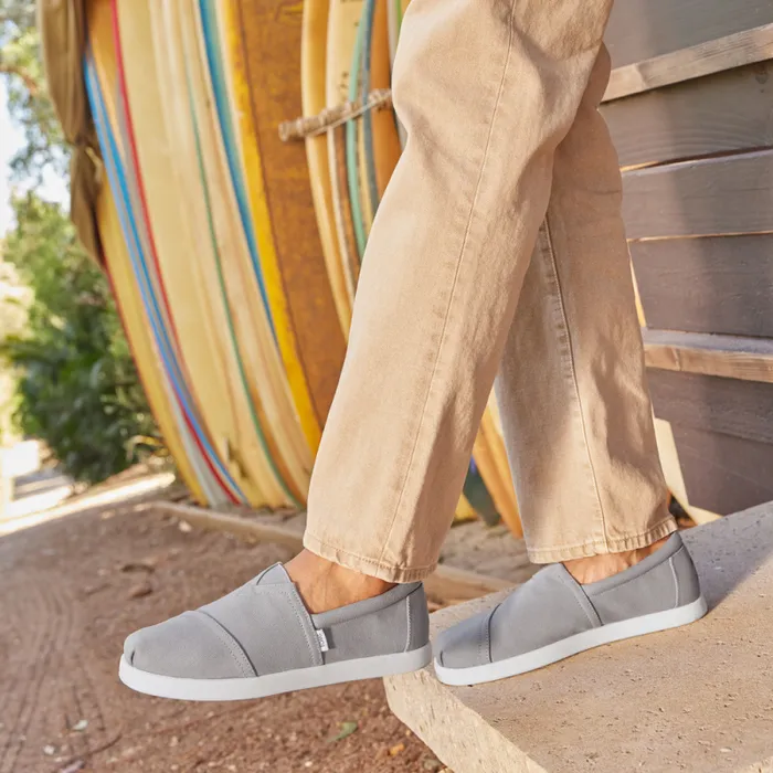 Toms Alpargatas Alp FWD Grey Recycled Cotton Canvas 8211 Men