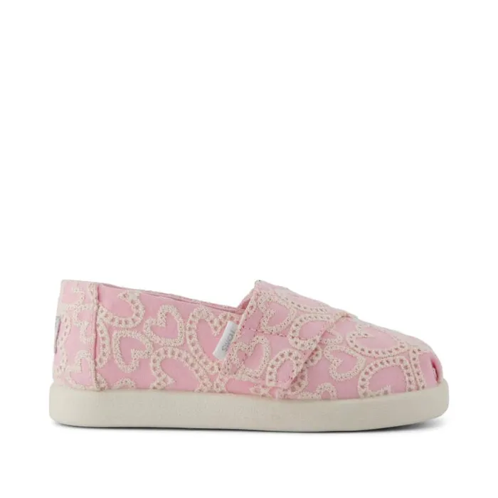 Toms Alpargatas Alpargata Classic Toddler Shoe Pink Hearts Eyelet Lace 8211 Kids Toms Alpargatas Alpargata Classic Toddler Shoe Pink Hearts Eyelet Lace 8211 Kids