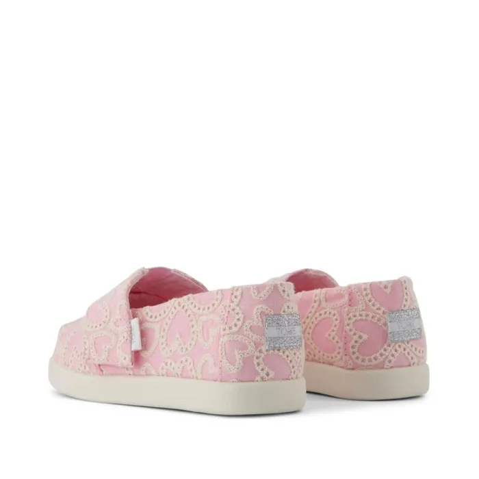 Toms Alpargatas Alpargata Classic Toddler Shoe Pink Hearts Eyelet Lace 8211 Kids Toms Alpargatas Alpargata Classic Toddler Shoe Pink Hearts Eyelet Lace 8211 Kids