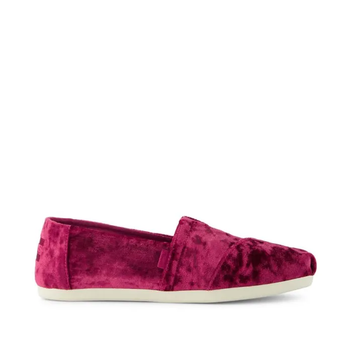 Toms Alpargatas Alpargata Cloudbound Berry Burgundy Crushed Velvet 8211 Women Toms Alpargatas Alpargata Cloudbound Berry Burgundy Crushed Velvet 8211 Women