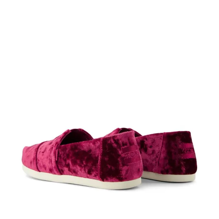 Toms Alpargatas Alpargata Cloudbound Berry Burgundy Crushed Velvet 8211 Women Toms Alpargatas Alpargata Cloudbound Berry Burgundy Crushed Velvet 8211 Women