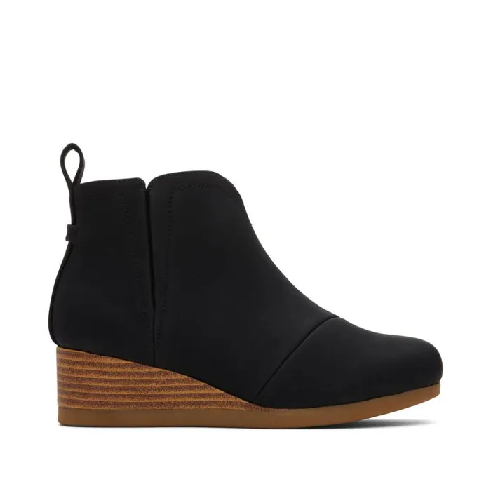 Toms Boots and Booties Clare Kids Wedge Boot Black 8211 Kids