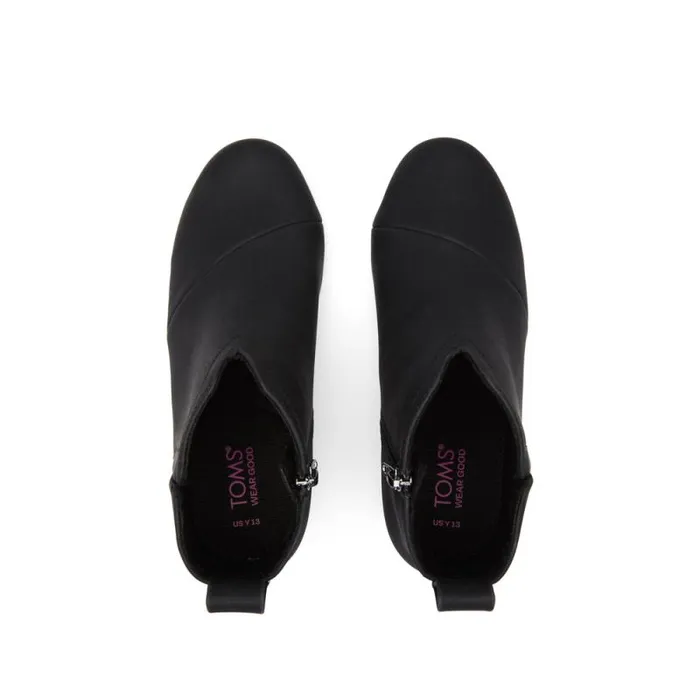 Toms Boots and Booties Clare Kids Wedge Boot Black 8211 Kids Toms Boots and Booties Clare Kids Wedge Boot Black 8211 Kids