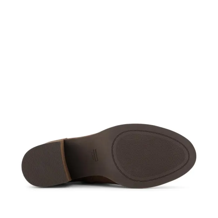 Toms Boots and Booties Evelyn Heeled Boot Oak Brown Leather 8211 Women