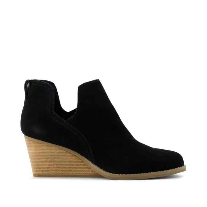 Toms Boots and Booties Gwen Ankle Boot Black Suede 8211 Women