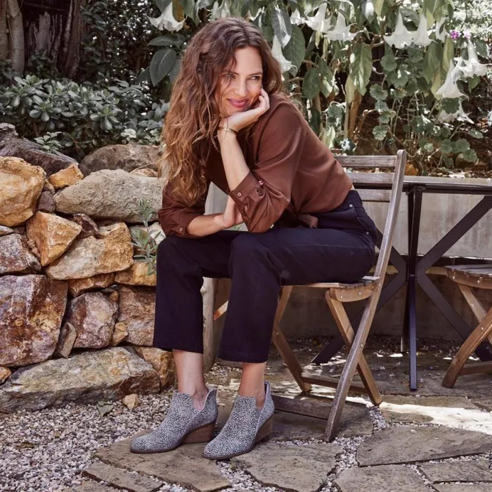 Toms Boots and Booties Gwen Ankle Boot Mini Cheetah Suede 8211 Women Toms Boots and Booties Gwen Ankle Boot Mini Cheetah Suede 8211 Women