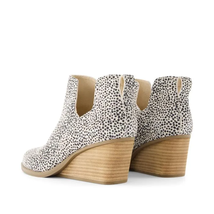 Toms Boots and Booties Gwen Ankle Boot Mini Cheetah Suede 8211 Women Toms Boots and Booties Gwen Ankle Boot Mini Cheetah Suede 8211 Women