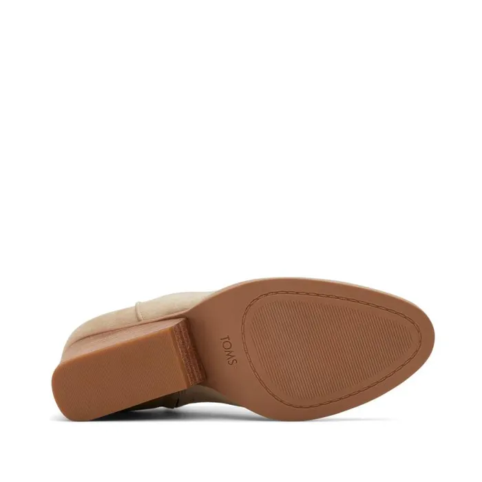 Toms Boots and Booties Hadley Heeled Boot Oatmeal Suede 8211 Women Toms Boots and Booties Hadley Heeled Boot Oatmeal Suede 8211 Women