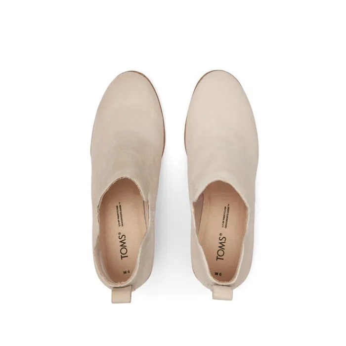 Toms Boots and Booties Kallie Wedge Bootie Beige 8211 Women Toms Boots and Booties Kallie Wedge Bootie Beige 8211 Women