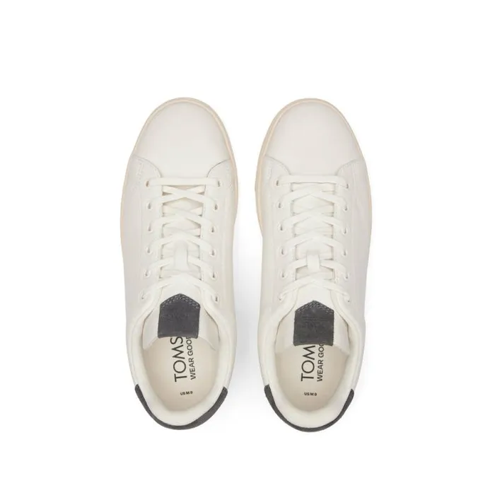 Toms Dress Casual TRVL LITE LaceUp Sneaker Porcelain Grey Leather 8211 Men