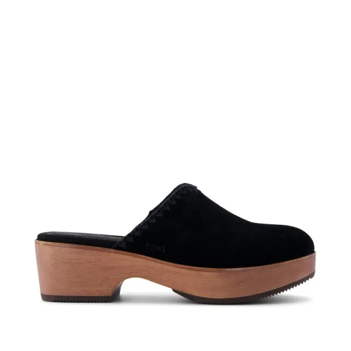 Toms Heels and Wedges Addison Clog Heel Deco Black 8211 Women