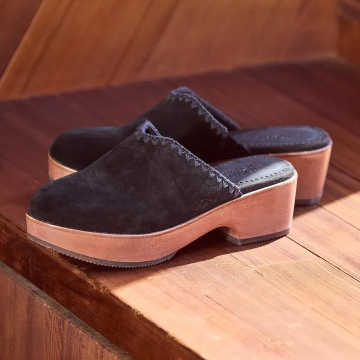 Toms Heels and Wedges Addison Clog Heel Deco Black 8211 Women
